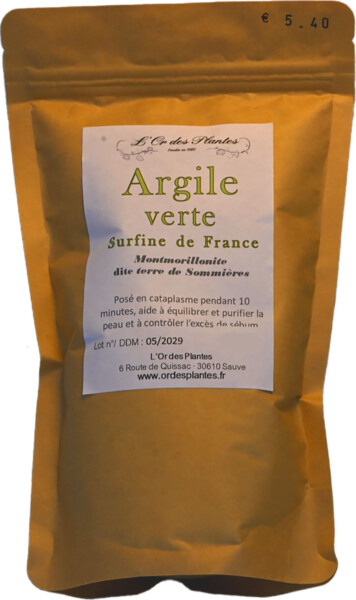 ARGILE VERTE surfine 3Kg
