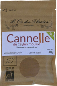 CANNELLE Ceylan moulue 40g*