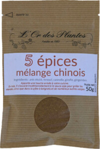 Mélange 5 EPICES CHINOIS 50g