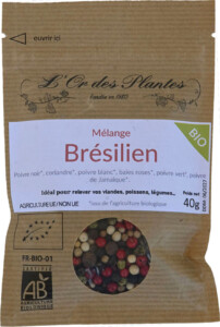Mélange de poivres BRESILIEN (5 baies) 40g*
