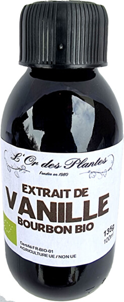 Extrait naturel de VANILLE bio 135g*