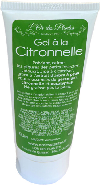 Gel à la citronnelle 100ml