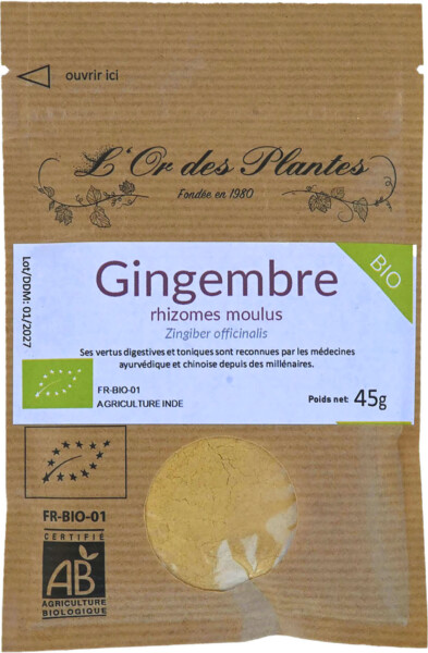 GINGEMBRE BIO Coupe tisane 30g*