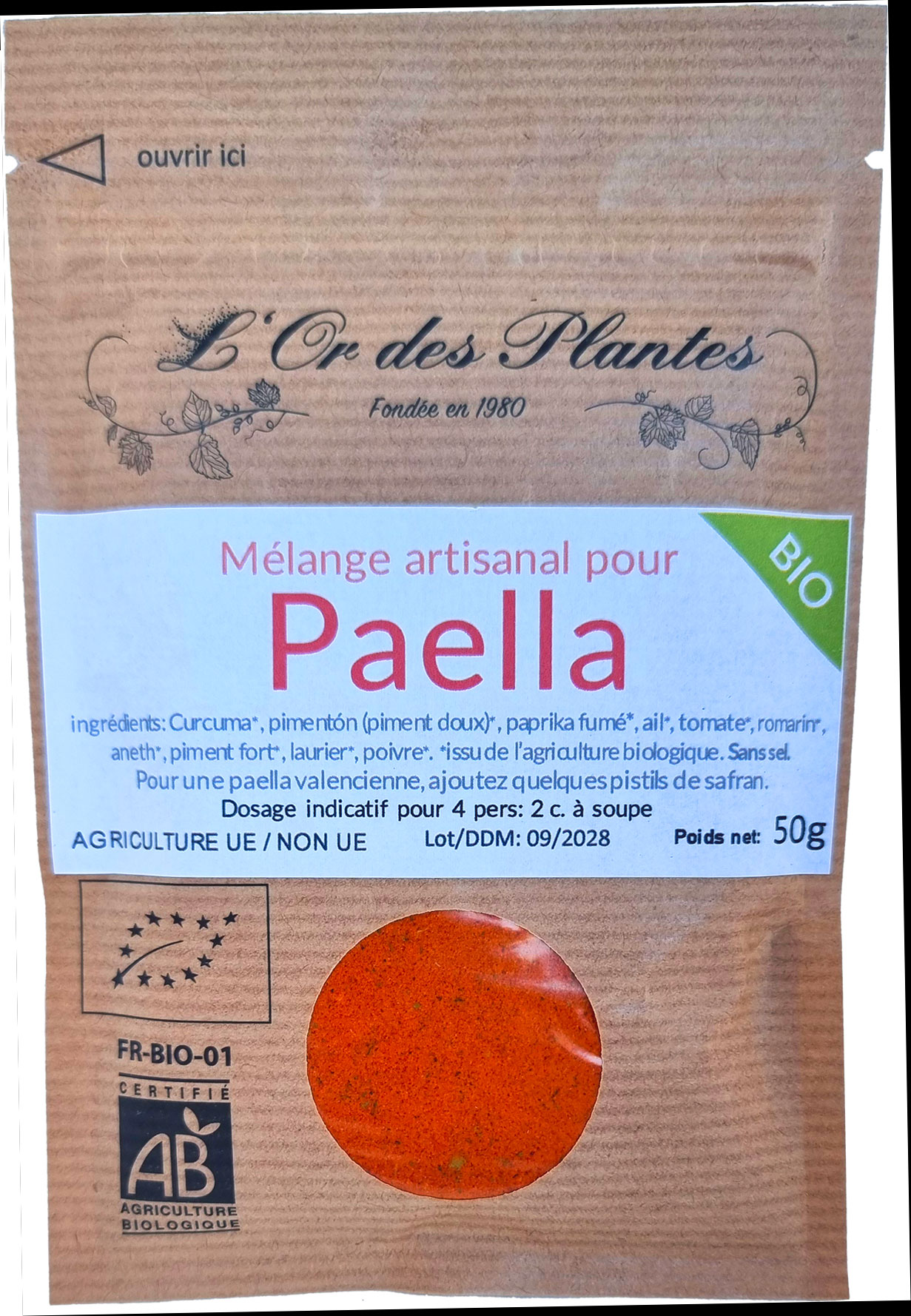 Mélange à PAELLA bio* 50g
