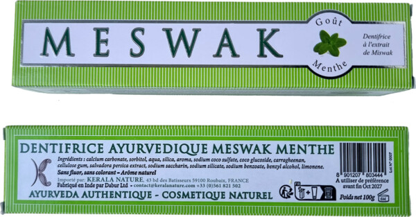 Promo Dentifrice MESWAK menthe 2x100g