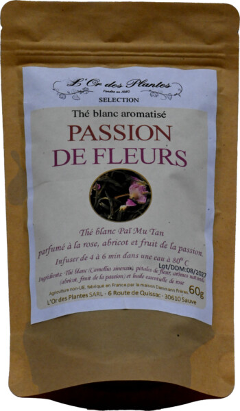 Thé blanc PASSION DE FLEURS (60g)
