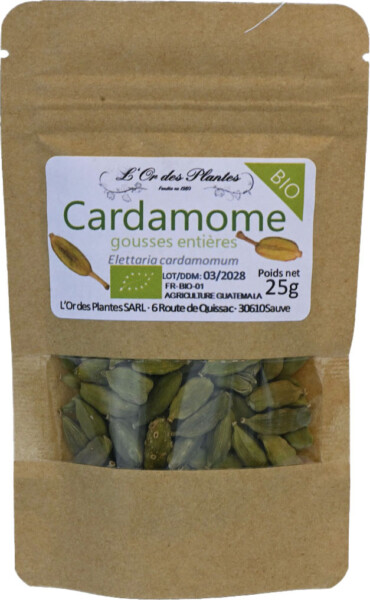 CARDAMOME GOUSSE VERTE* 25g