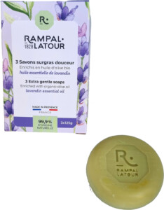 Savons ronds au Lavandin Rampal Latour 125g x3