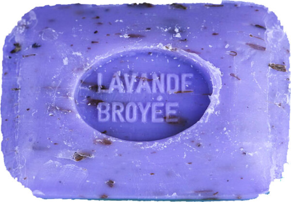Savonnette 100g MARSEILLE LAVANDE BROYEE