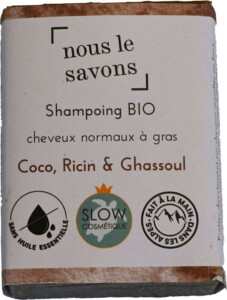 Shampoing SOLIDE au ghassoul 100G*