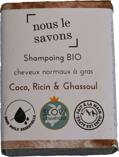 Shampoing SOLIDE au ghassoul 100G*
