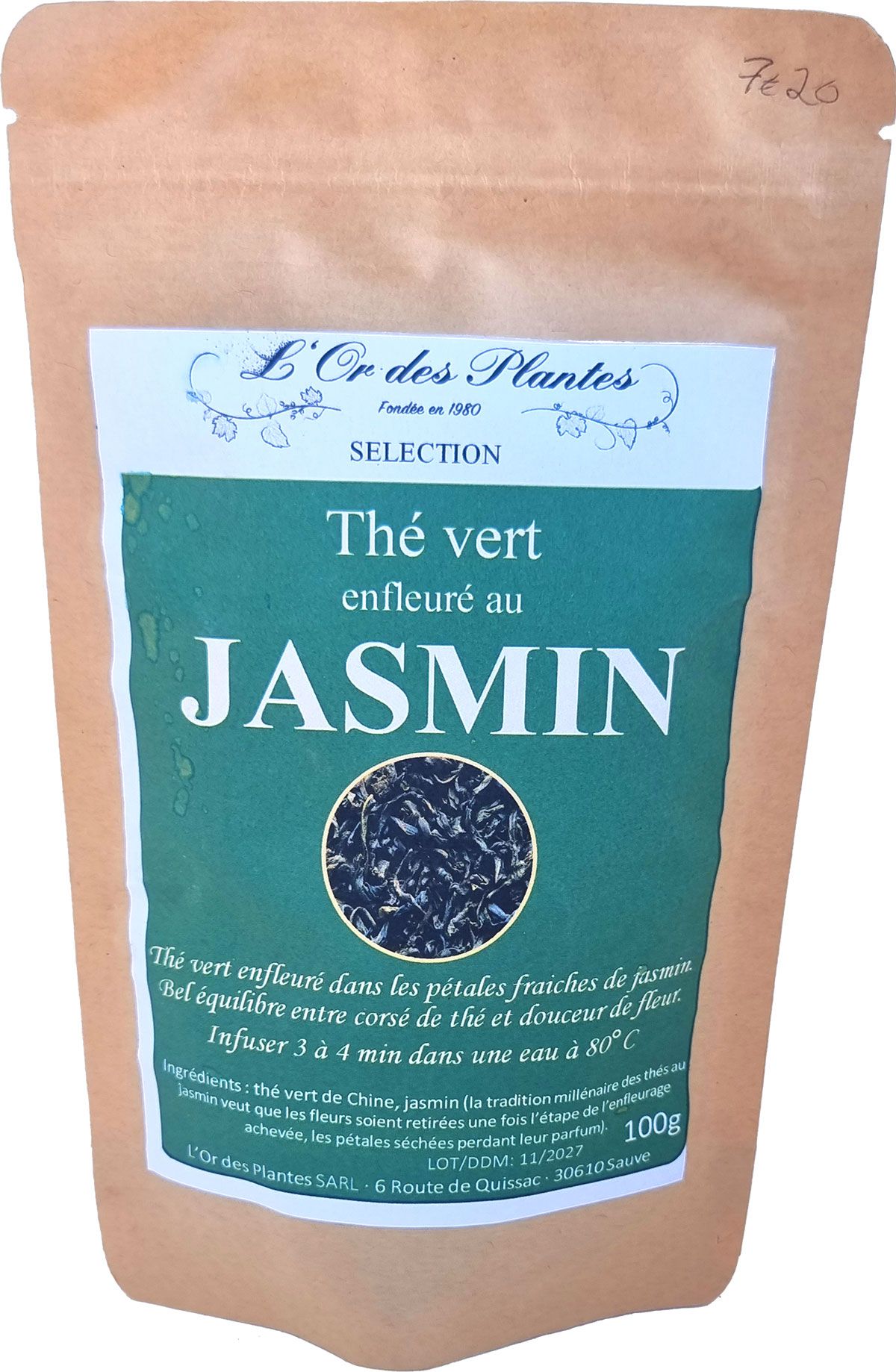 Thé vert JASMIN (100g)