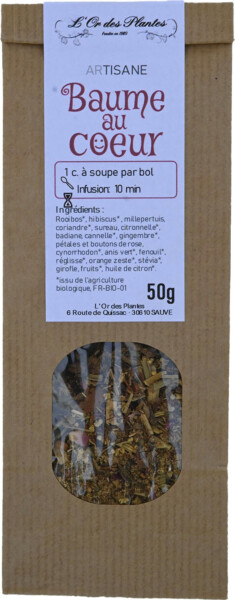 Tisane BAUME AU COEUR sachet 50g