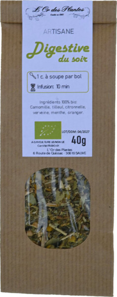 Tisane DIGESTIVE du SOIR sachet 40g*